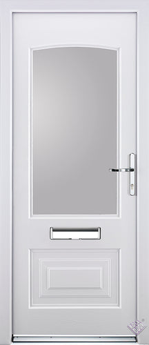 Rockdoor Ultimate - Portland Clear Glazed Composite Door Set