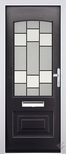 Rockdoor Ultimate - Portland Horizon Glazed Composite Door Set