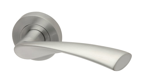 Intelligent Hardware Zeta Round Rose Lever Door Handle
