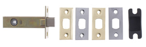 Atlantic Bolt Through Tubular Deadbolt 3" - Satin Chrome/Polished Brass
