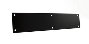 Atlantic Finger Plate Pre drilled with screws 350mm x 75mm - Matt Black