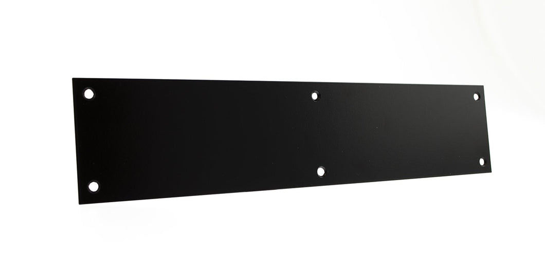 Atlantic Finger Plate Pre drilled with screws 350mm x 75mm - Matt Black