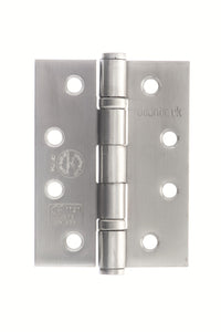 Atlantic Ball Bearing Hinges Grade 13 Fire Rated 4" x 3" x 3mm - Satin Stainless Steel