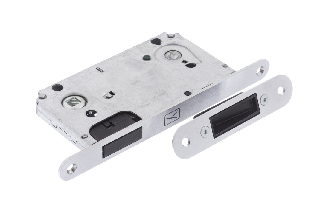 Atlantic Italian Magnetic Bathroom Lock with adjustable strikeplate - Satin Chrome