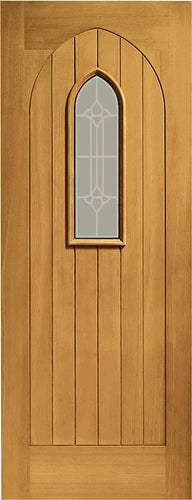 Oak Westminster with Decorative Glass