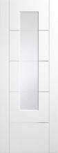 Load image into Gallery viewer, Portico Pre Finished White with Clear Etched Glass