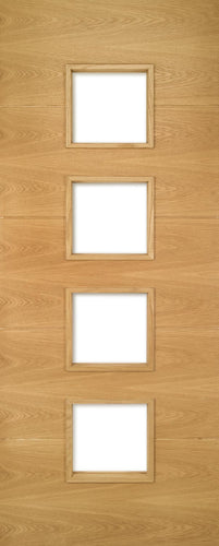 Augusta Prefinished Oak UnGlazed Fire Door