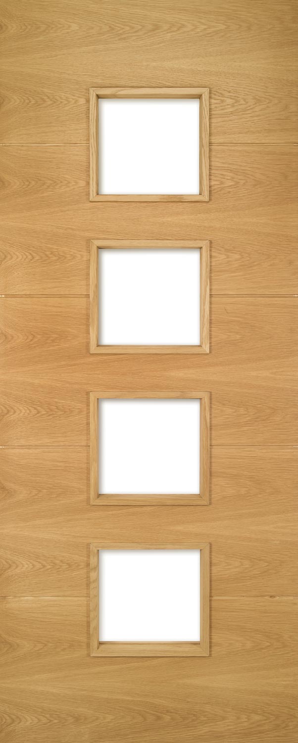 Augusta Prefinished Oak UnGlazed Fire Door