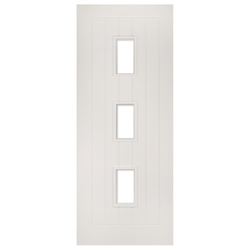 Ely White Primed UnGlazed 3L Fire Door