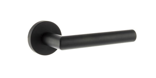 Forme Elle Designer Lever on Round Rose - Matt Black