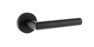 Forme Elle Designer Lever on Round Rose - Matt Black
