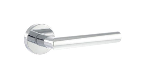 Forme Elle Designer Lever on Round Rose - Polished Chrome