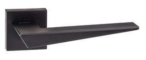 Forme Naxos Designer Lever on Minimal Square Rose - Matt Black