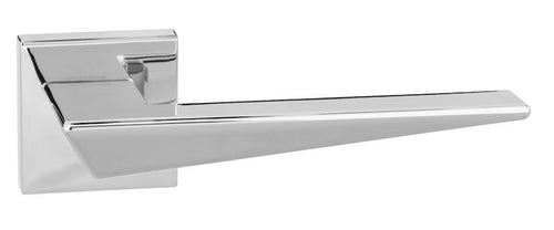 Forme Naxos Designer Lever on Minimal Square Rose - Polished Chrome