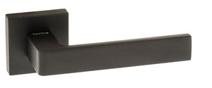 Forme Asti Designer Lever on Minimal Square Rose - Matt Black