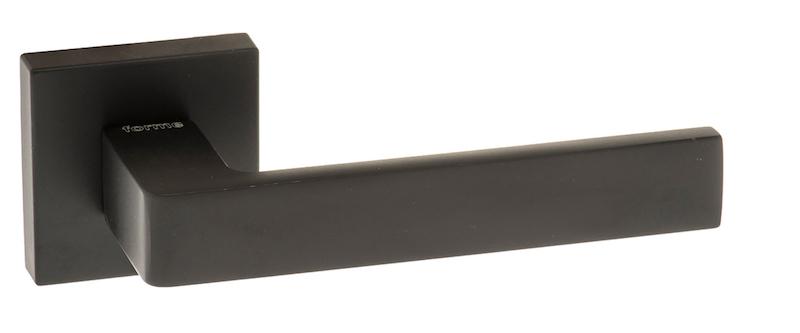Forme Asti Designer Lever on Minimal Square Rose - Matt Black