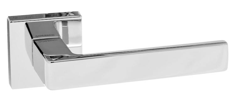 Forme Asti Designer Lever on Minimal Square Rose - Polished Chrome