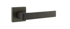 Forme Asti Designer Lever on Minimal Square Rose - Urban Dark Bronze