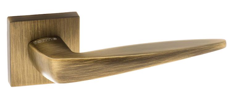 Forme Foglia Designer Lever on Minimal Square Rose - Yester Bronze
