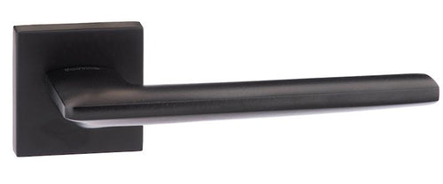 Forme Boston Designer Lever on Minimal Square Rose - Matt Black