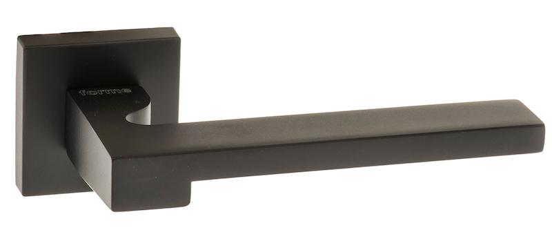 Forme Ginevra Designer Lever on Minimal Square Rose - Matt Black