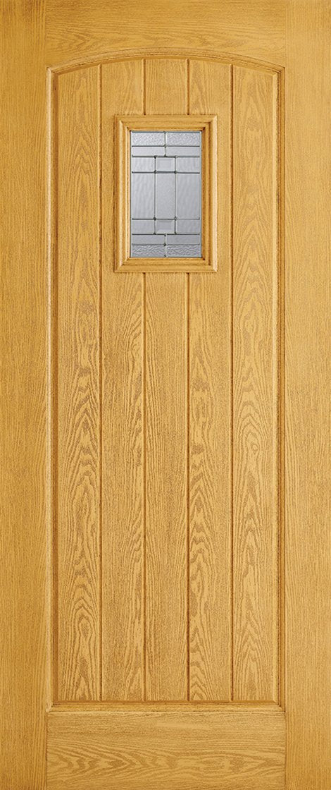 Cottage 1L Pre-Finished Oak Doors 813 x 2032