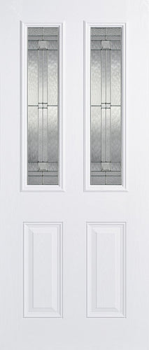 Malton 2L Glazed External Pre-Finished White Doors 813 x 2032