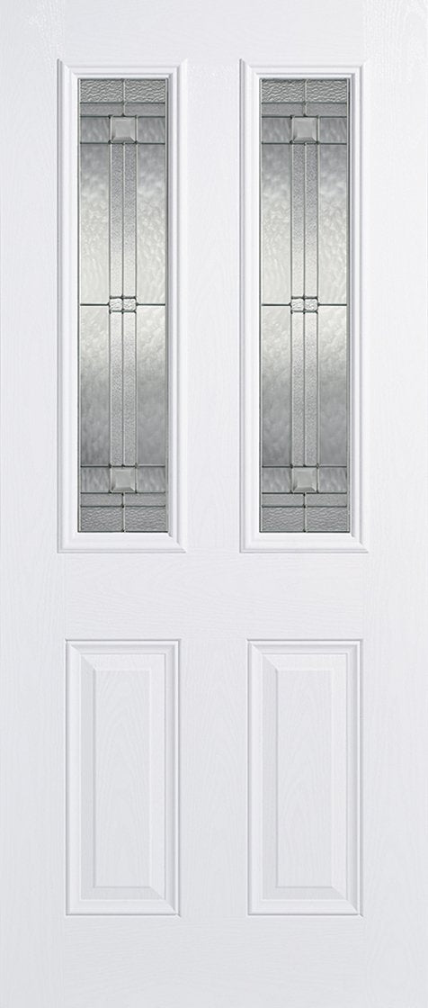 Malton 2L Glazed External Pre-Finished White Doors 813 x 2032