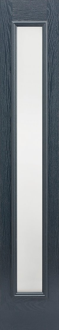 Sidelight 1L Frosted Pre-Finished Anthracite Grey Doors 356 x 2032