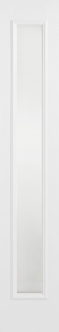 Sidelight 1L Frosted Pre-Finished White Doors 356 x 2032