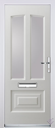 Rockdoor Ultimate - Illinois Clear Glazed Composite Door Set