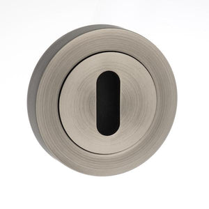 Old English Key Escutcheon - Matt Gun Metal
