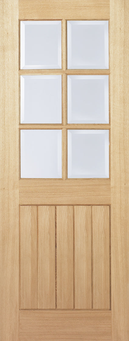 Mexicano 6 Panel Glazed Pre-Finished Oak