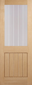 Prefinished Mexicano Half Light Glazed Oak