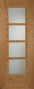 Iseo Crown Cut Veneer Central 4 Light Glazed