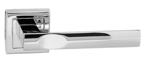 STATUS Kansas Lever on Square Rose - Polished Chrome