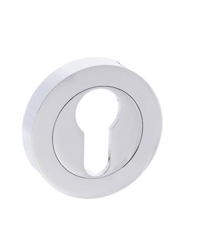 STATUS Euro Escutcheon on Round Rose - Polished Chrome