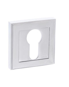 STATUS Euro Escutcheon on Square Rose - Polished Chrome