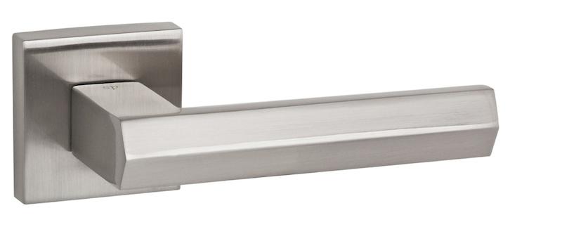 Senza Pari Davoli Designer Lever on Square Rose - Satin Nickel