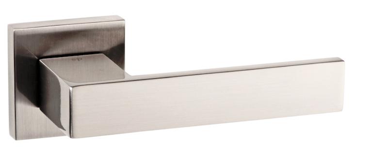 Senza Pari Panetti Designer Lever on Square Rose - Satin Nickel