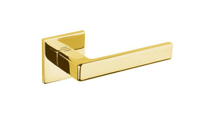 Tupai 5S Line 3095 Designer Lever on Square Rose - Polished Brass