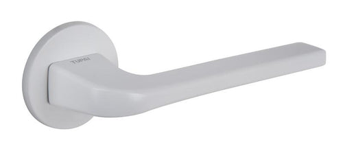 Tupai 5S Line 4007 Designer Lever on Round Rose - White