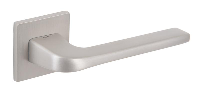 Tupai 5S Line 4007 Designer Lever on Square Rose - Polished Nickel