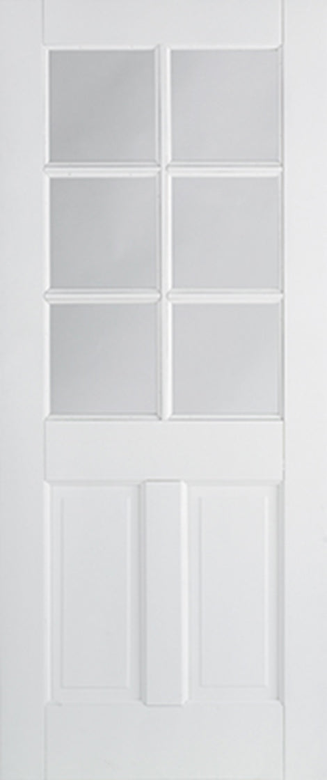 Canterbury 6 Panel White Glazed