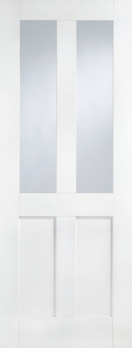 London Glazed White Primed Solid Core