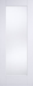 Shaker White Primed Solid Core Glazed