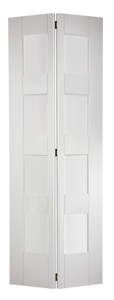 Shaker 4 Light Glazed Bi-Fold White