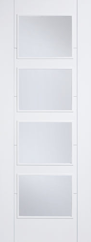Vancouver Glazed White Primed Solid Core