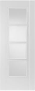 Iseo 4 Light Glazed White Primed
