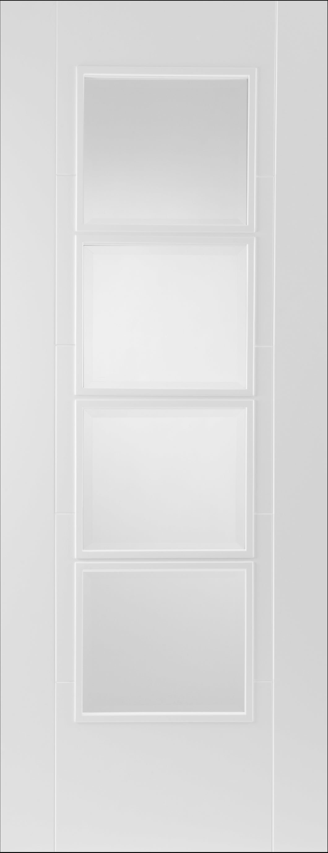 Iseo 4 Light Glazed White Primed